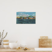 シウスロー川橋のビュー ポスター (キッチン)