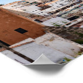 シウタデラの港と都市の空中表示 – メノルカ ポスター (角)