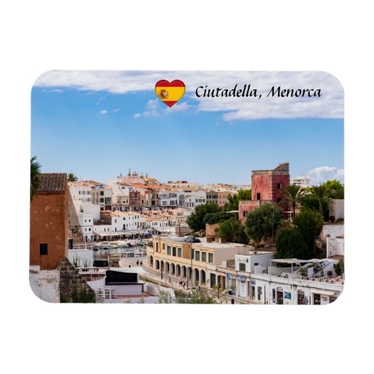 シウタデラ港と市-メノルカ上空 マグネット (横)