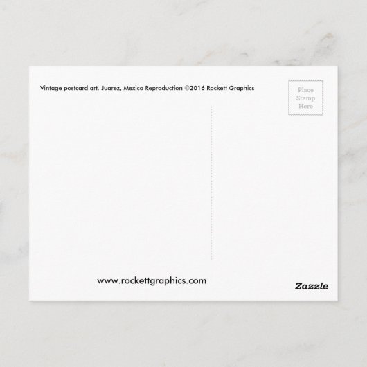 シウダジュアレスオールドメキシコ ポストカード (裏面)