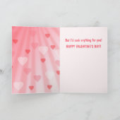 シェおもしろいフ·キャット·バレンタインデー シーズンカード (内部)