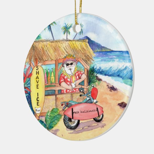 シェアアイスサンタクロスメレカリキマカクリスマス セラミックオーナメント (左)