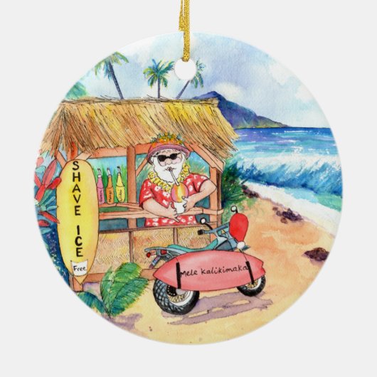 シェアアイスサンタクロスメレカリキマカクリスマス セラミックオーナメント (裏面)