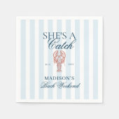 シェイはキャッチ ロブスター ブライズメイド スタンダードカクテルナプキン (正面)