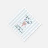 シェイはキャッチ ロブスター ブライズメイド スタンダードカクテルナプキン (角)