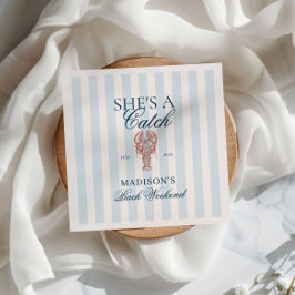 シェイはキャッチ ロブスター ブライズメイド スタンダードカクテルナプキン