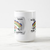 シェイエンリバースー国旗のマグカップ コーヒーマグカップ (中央)