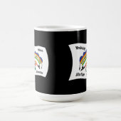 シェイエンリバースー国旗のマグカップ コーヒーマグカップ (中央)