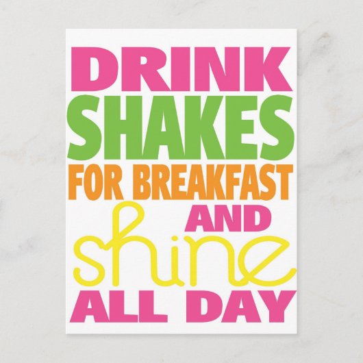 シェイクして輝け ポストカード (正面)