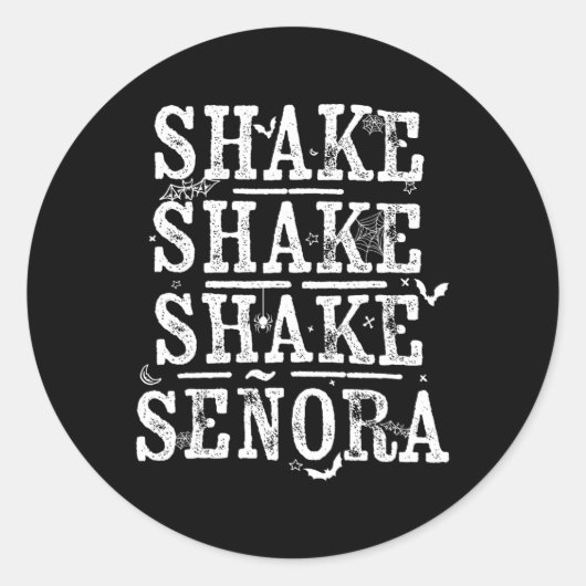 シェイクシェイクレトロヴィンテージハロウィンシーズン不気味 ラウンドシール (正面)