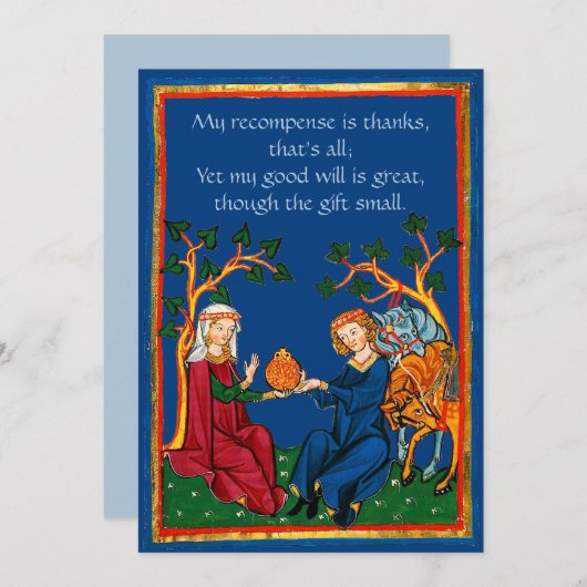 シェイクスピアありがとう サンキューカード (正面/裏面)