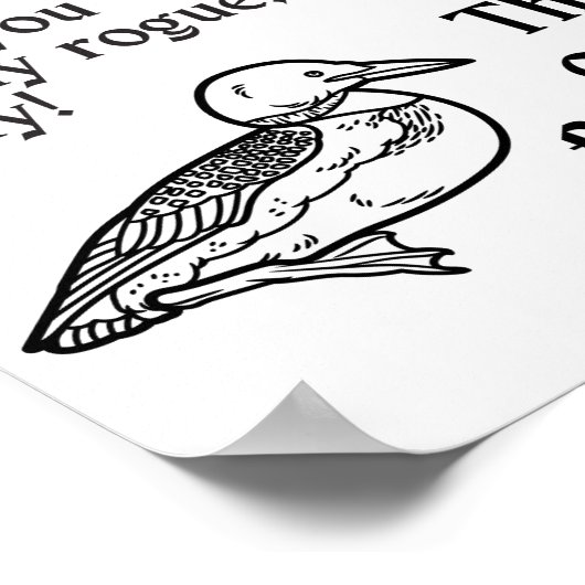 シェイクスピアおもしろいは英文学引用文 ポスター (角)