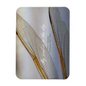 シェイクスピアとトンボ翼のマクロ引用文 マグネット (縦)