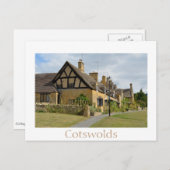 シェイクスピアのコテージブロードウェイホワイトカード ポストカード (正面/裏面)