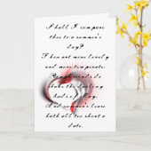 シェイクスピアのソネット18を飾ったメタルハート カード (黄色い花)