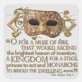 シェイクスピアのヘンリーVオープニングアクトIプロローグ スクエアシール