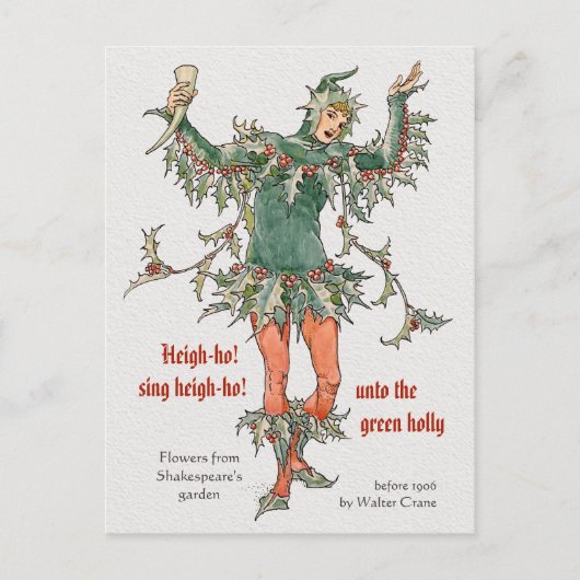シェイクスピアのホリー ハリー ウォルター クレイン CC0968 ポストカード (正面)