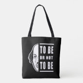 シェイクスピアの名言「To Be Or Not To Be」劇作家 トートバッグ (裏面)