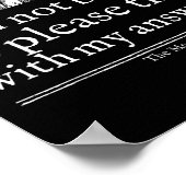 シェイクスピアの名言Tシャツ 劇場 ポスター (角)