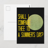 シェイクスピアの夏の日 ポストカード (正面/裏面)