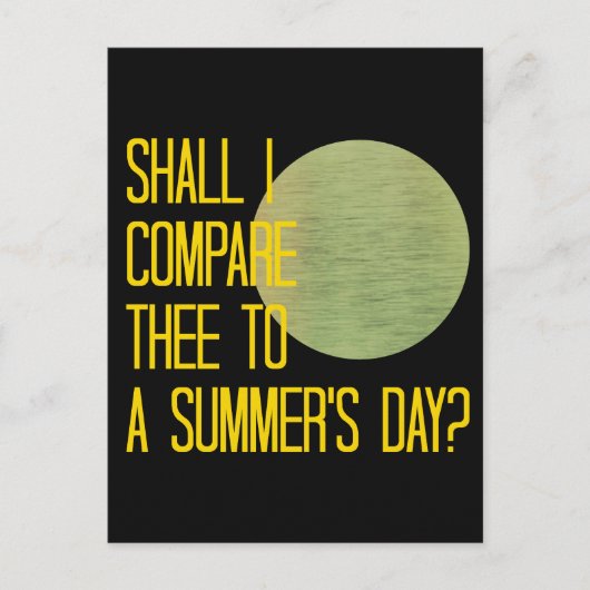 シェイクスピアの夏の日 ポストカード (正面)