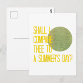 シェイクスピアの夏の日 ポストカード (正面/裏面)