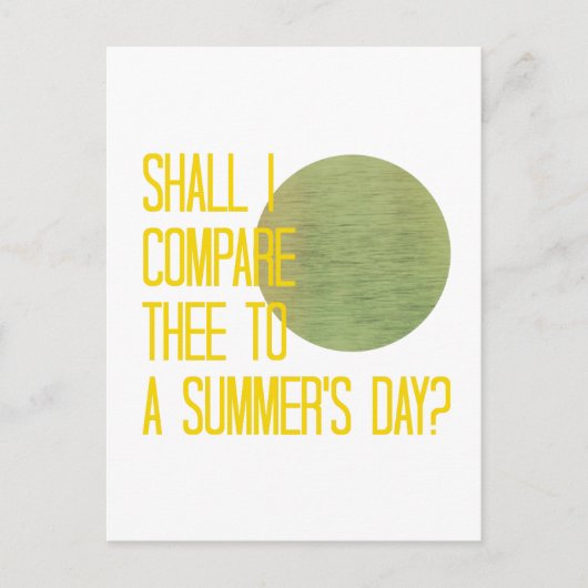 シェイクスピアの夏の日 ポストカード (正面)