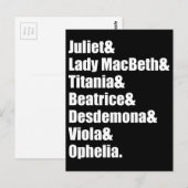 シェイクスピアの女性たち ポストカード (正面/裏面)