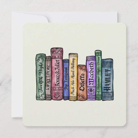 シェイクスピアの本 No.1 招待状 (正面)