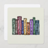 シェイクスピアの本 No.1 招待状 (正面/裏面)