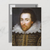 シェイクスピアの生涯ポートレート ポストカード (正面/裏面)