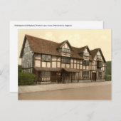 シェイクスピアの生誕地,ストラットフォードオンアボン,イギリス ポストカード (正面/裏面)