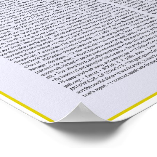 シェイクスピアの誤りの喜劇 ポスター (角)