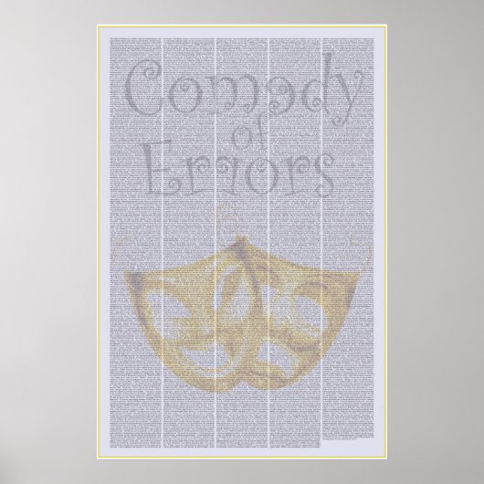 シェイクスピアの誤りの喜劇 ポスター (正面)