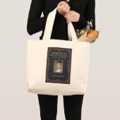 シェイクスピアは黒い女の子トートバッグに違いない ラージトートバッグ (正面(商品))