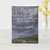 シェイクスピアアート カード (黄色い花)