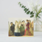 シェイクスピアキャラクターの行列(油 ポストカード (スタンド正面)