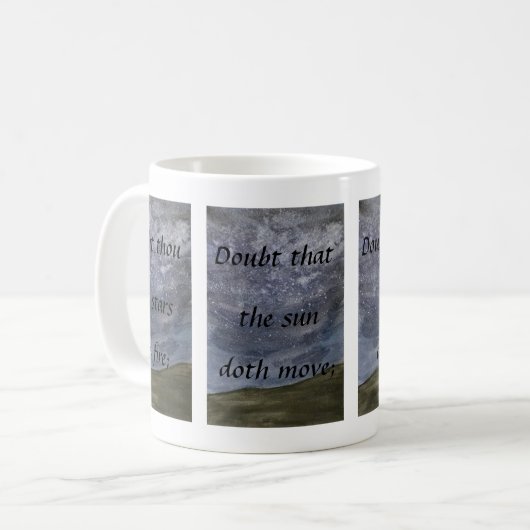 シェイクスピアハムレット引用文マグ コーヒーマグカップ (正面左)