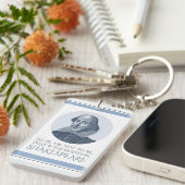 シェイクスピアポートレートの引用文 キーホルダー (正面右)