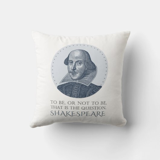 シェイクスピアポートレートの引用文 クッション (裏面)