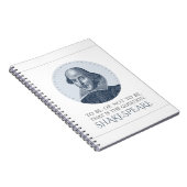 シェイクスピアポートレートの引用文 ノートブック (右側)