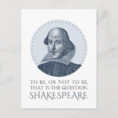 シェイクスピアポートレートの引用文 ポストカード (正面)