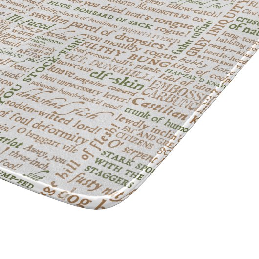 シェイクスピア侮辱コレクション カッティングボード (角)