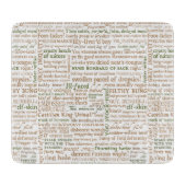 シェイクスピア侮辱コレクション カッティングボード (正面)