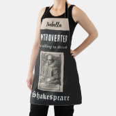 シェイクスピア写真おもしろいパーソナライズされた内向型 エプロン (インサイチュ)