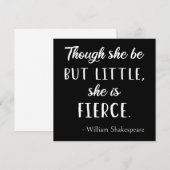 シェイクスピア名言 - 小さくても勇敢に II 招待状 (正面/裏面)