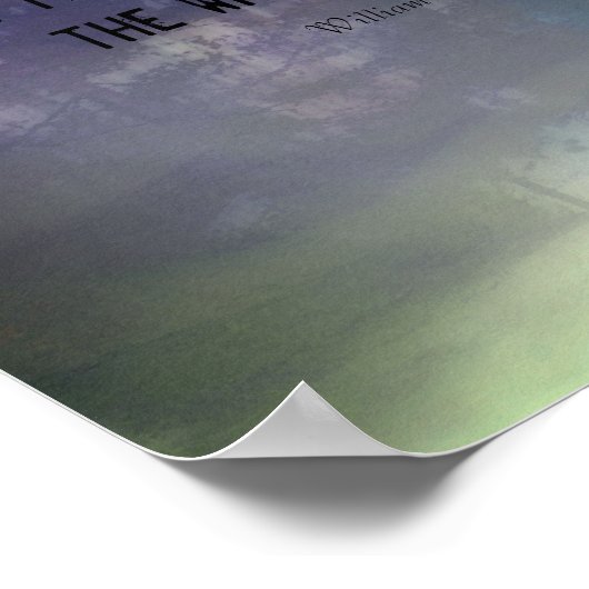 シェイクスピア引用文オン自然景観芸術 ポスター (角)