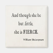 シェイクスピア引用文彼女はほとんど激しい引用文 マグネット (正面)