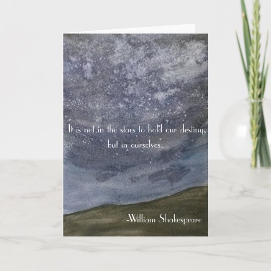 シェイクスピア引用文挨拶状 カード (正面)