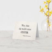 シェイクスピア引用文『なぜ世界の私の牡蠣』 カード (黄色い花)